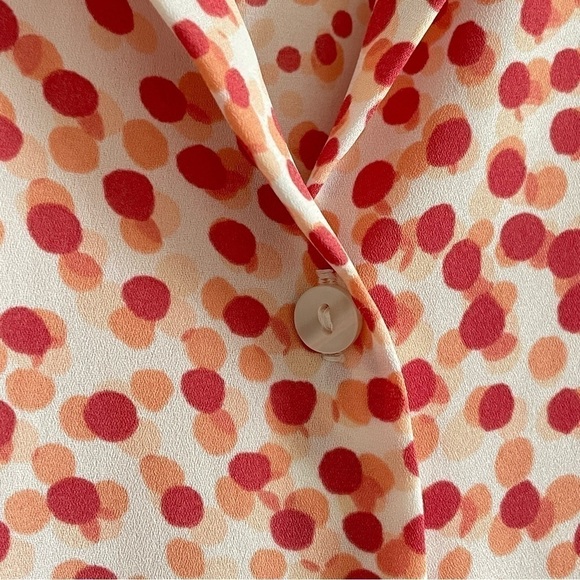 $10 SALE Sleeveless Top Blush Pink Peach Button Down Collar WORTHINGTON - Picture 5 of 9